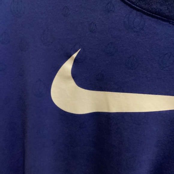 Special Edition Blue Nike T with White Swoosh - Picture 2 of 11